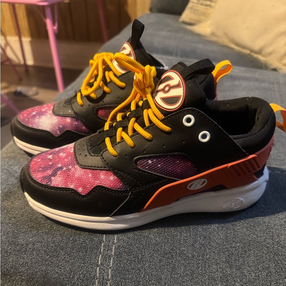 Heelys Pink and Black Sneakers with Wheels